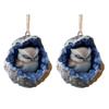 Geode Animal Decoration 2D Acrylic Forest Crystal Cave Little Animals Christmas Hanging Ornament