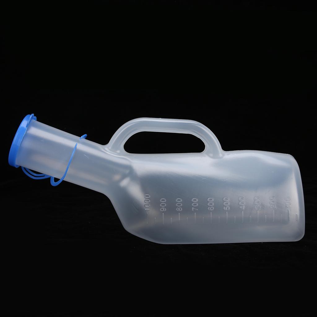 Men Plastic Urinal Male Elderly Bedridden Patient Urine Pee Bottle for Health Care 1000ml