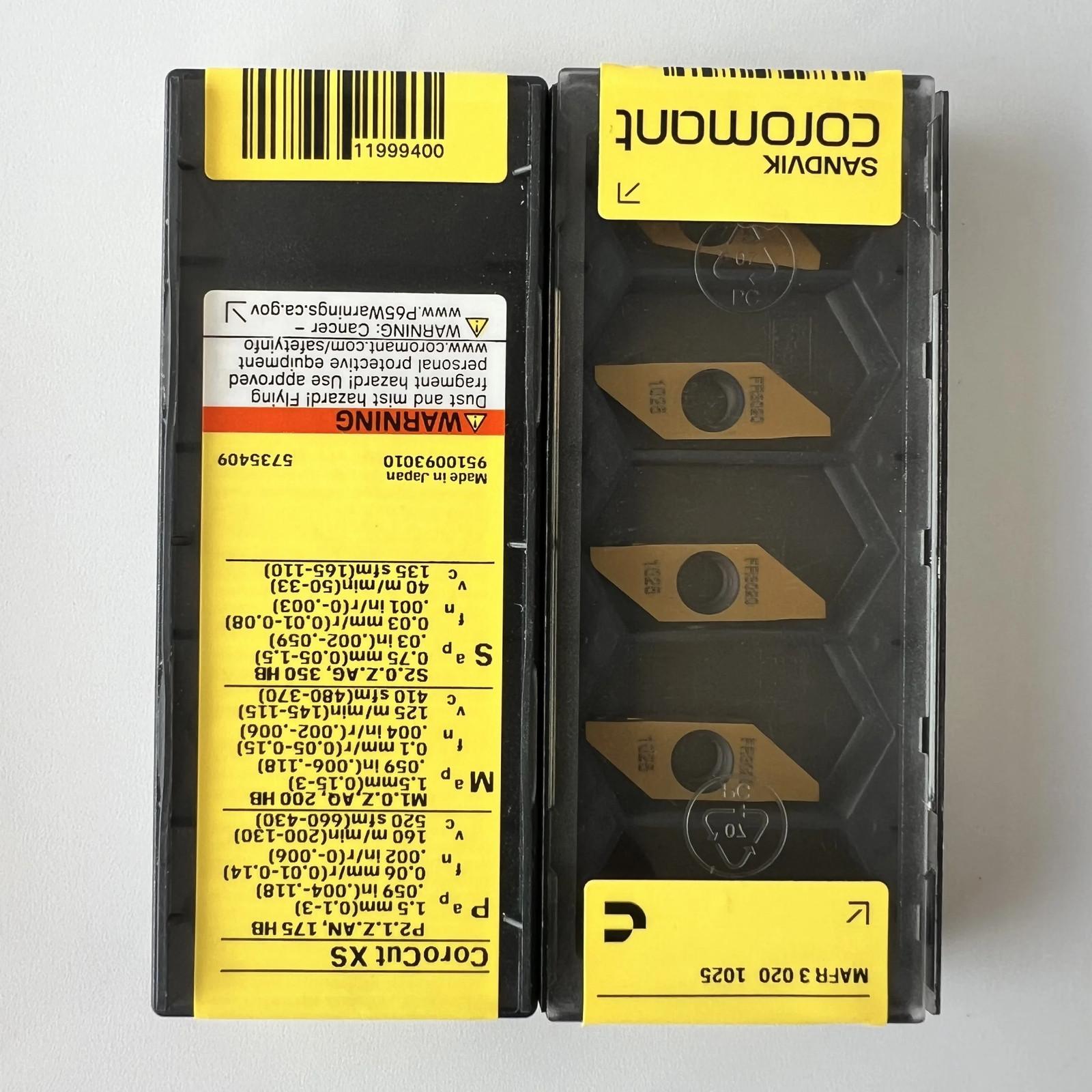 

SANDVIK / MAFR3020 1025 / Industrial indexable Carbide Inserts 10 Pcs