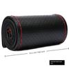 Hand Sewn Car Steering Wheel Breathable Anti Slip Universal Protective Cover Leather Suitable 38cm Elastic Band Texture Decor