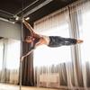 Professional Dancing Pole, Spinning Static Dancing Pole Kit, Portable Removable Pole, 45mm Heavy-Duty Stainless Steel Pole, Height Adjustable Fitness