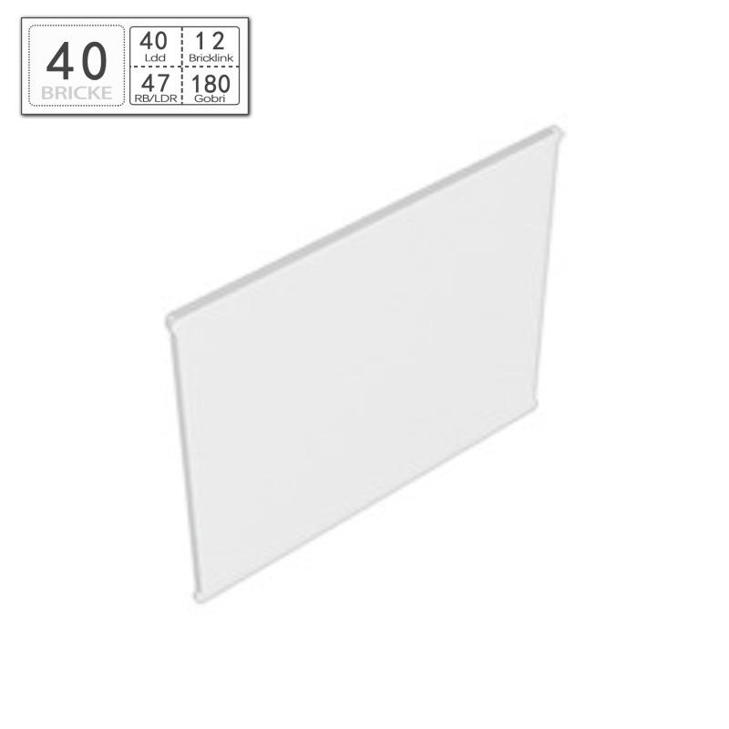 BRICKE 42509 1x6x6 Window Glass Building Block - LEGO-Compatible MOC Accessory 13pcs прозрачный