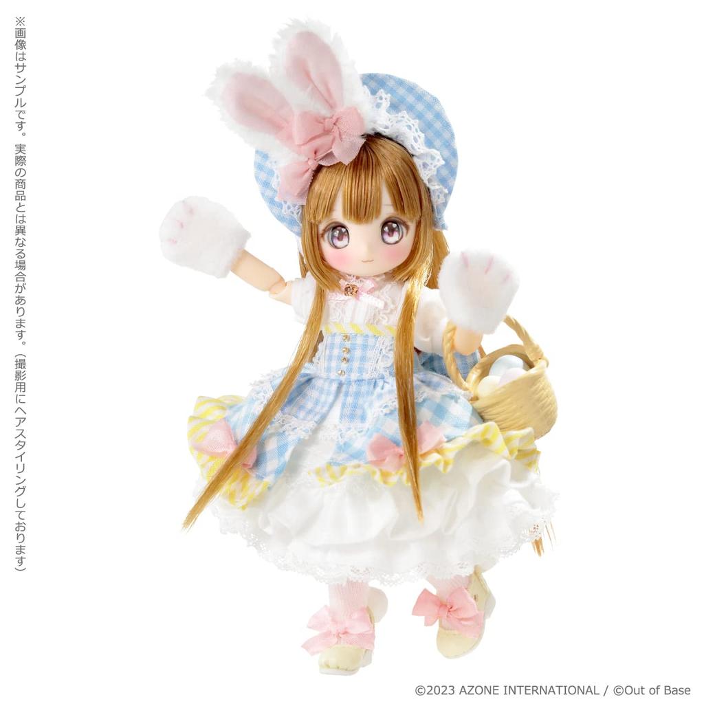Azone International Akai Camera X SugarCups Bisquetina ~Happy Easter Bunny~ 1/12 Scale Soft Vinyl Head Collector's Scale Doll