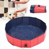 Foldable Pet Bathing Tub Portable Shower Basin Bathroom Cleaning Bathtub for Dogs CatsL 160x30cm Red