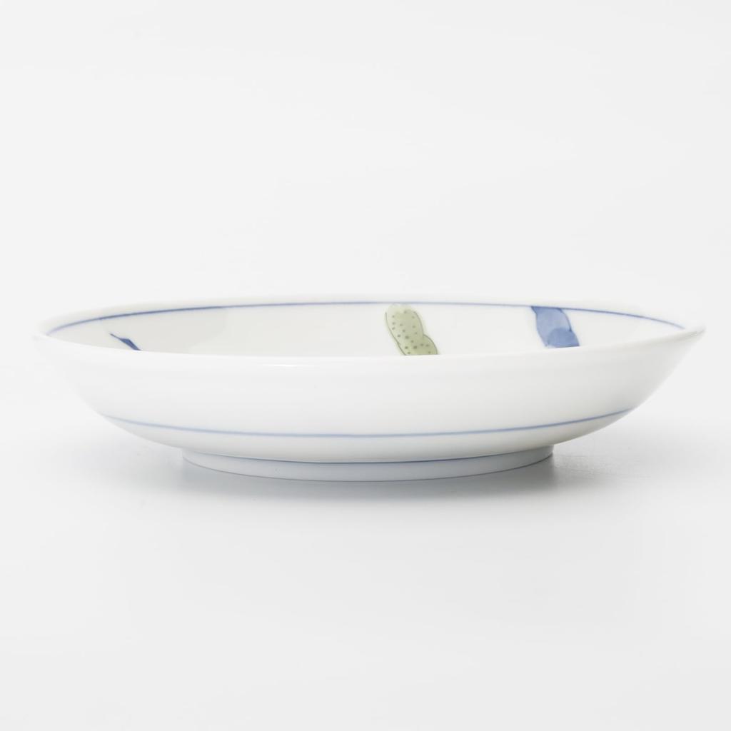 Mino Ware Dinnerware Set of Microwave and Dishwasher Made in Product Number 564627 "Nishiki Togarashi" 5, 16.5cm Diameter, Safe, Japan,