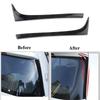 2 pièces pour VW Golf 7 7.5 MK7 MK7.5 2014-2018 noir brillant ABS fenêtre arrière côté coffre Spoiler Canard Canards séparateur accessoires