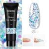 ROSALIND Poly Nail Gel Semipermanent UV 15ML Crystal Acrylic Liquid Extension Hybrid Varnish Poly Nail Gel Cat's Eye Effect