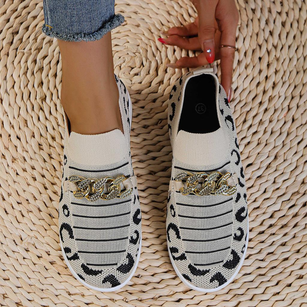 Fashion Plus Size Shoes for Women Spring Autumn Mesh Breathable Comfortable Slip on Platform Flats Sneakers Causal Women Shoes 36-43