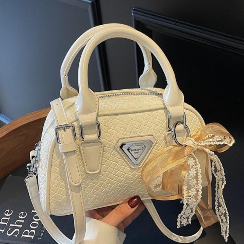Strukturierte Litschi-Muster Handtasche Damen Neue trendige und modische Pendler-Umhängetasche Sommer Vielseitige Messenger Bag