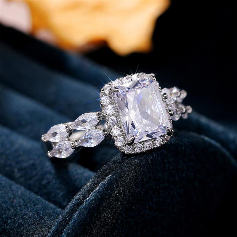 Rings for Women Brilliant Cubic Zirconia Wedding Engagement Female Accessories Fancy Proposal Ring Gift Trendy Jewelry