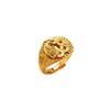 JMXD-Yellow Gold Pixiu Ring, Retro Versatile Light Luxury, High-end Atmosphere, Safe and Lucky, Meaning Coin Opening Index Finger Ring