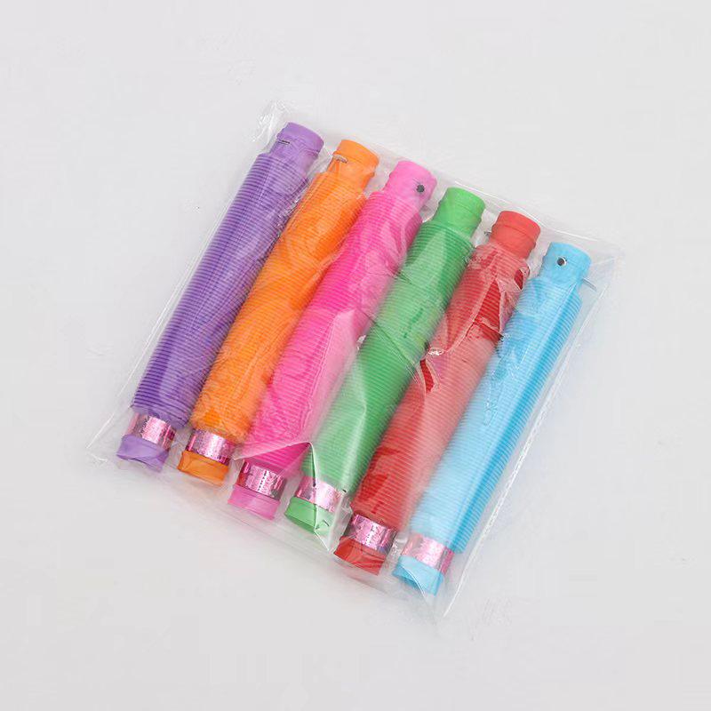 

Праздничная светящаяся растягивающаяся цветная игрушечная трубка для детей Diameter 19mm