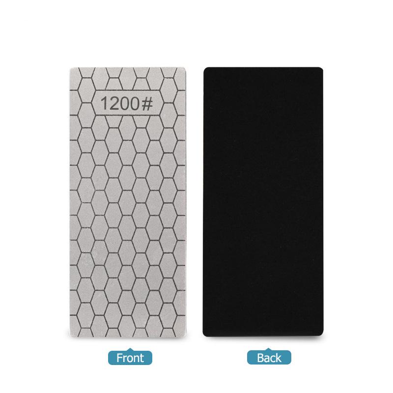 LMETJMA Knife Diamond Sharpening Stone Grit 400/600/1000/1200 Diamond Plate Honing Stone Diamond Stone Sharpener KC000 L