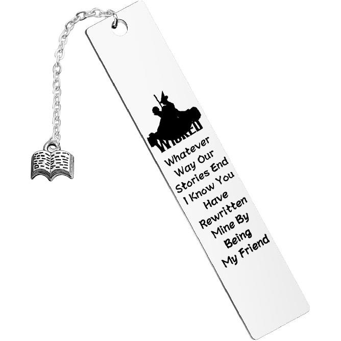 LQRI Witch Musical Inspired Bookmark Musical Lover Gift Whatever Way Our Stories End Gift Broadway Musical Merch (Whatever Way Our Stories End)