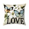 1Pc Flower Butterfly Pillow Cover For Home Living Room Bedroom Sofa Office Decorative Pillowcase Soft Throw Pillows 45X45Cm