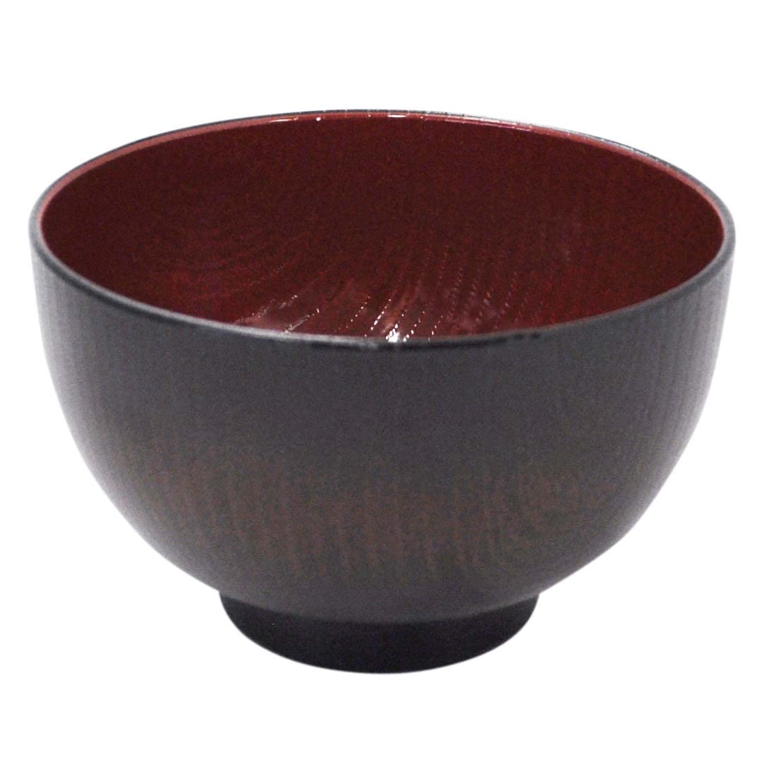 Ishida PC Soup Wood Grain Blurred Dishwasher Microwave Made in 67847 Bowl, Finish, Design, Safe, Safe, Japan, темно-коричневого