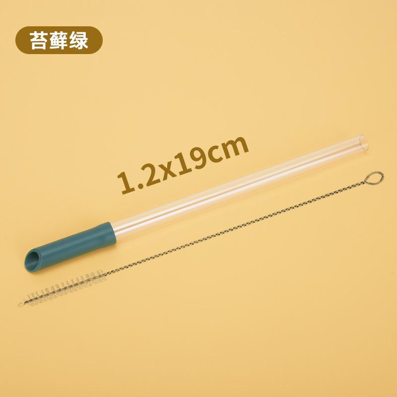 Tritan Telescopic Straw Set Milk Tea Beverage Reuse Water Cup 1.2Cm Straw Multi-Color Optional