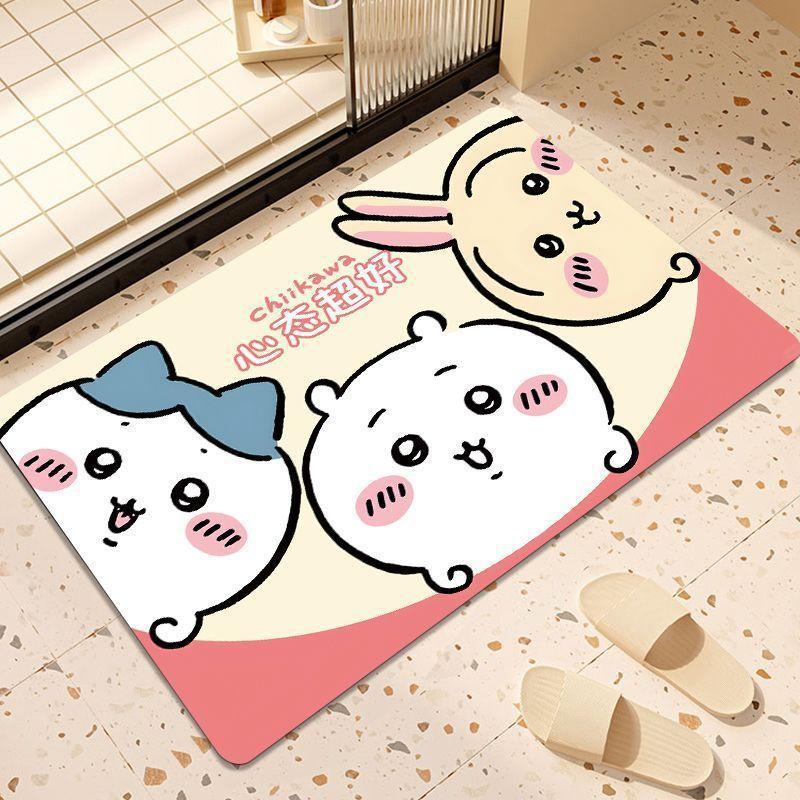 Cartoon Floor Mat Bathroom Floor Mat Entrance Door Mat Toilet Door Suction Foot Mat