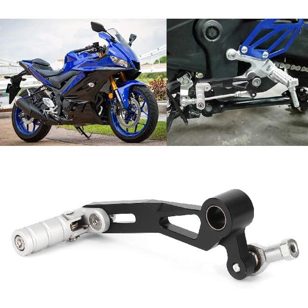 Shift Lever, Motorcycle Gear Shifter Lever Mounting Kit with Screw Rod Fit for YZF-R25/ YZF-R3/ MT-25/ MT-3 Adjustable Gear Shifter