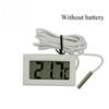 Mini LCD Digital Thermometer Used for Freezer Temperature - 50-110℃ Refrigerator Thermometer Indoor and Outdoor Waterproof Probe