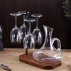 Wine Glass Storage Solution Wine Glass Rack With Decanter Tray Desktop Goblet Drying Rack for Home Kitchen Restaurant