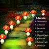 8/12/20LEDs Solar Powered Mushroom Garden Lights with 8 Lighting Modes for Christmas Yard Lawn Pathway Wedding Party Decor