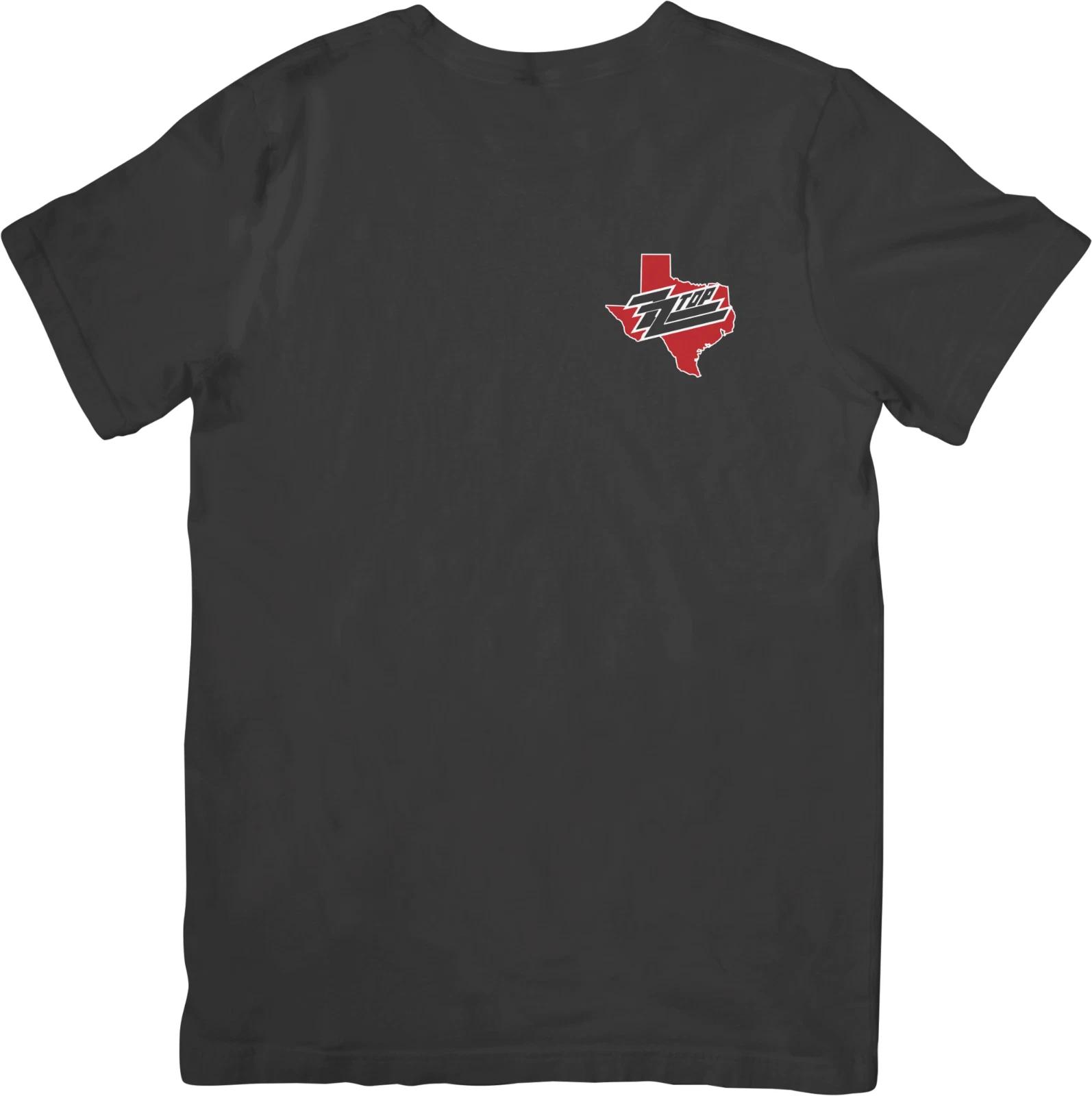 

Логотип ZZ Top Музыка Унисекс Посадка для мужчин и женщин Качественная хлопковая футболка Черная 2XL