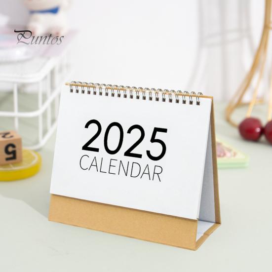 

Настольный календарь 2025 года, небольшой, с двойной спиралью, ежемесячный календарь, ежедневник, маркировка событий, настольный календарь для домашнего офиса, школы S