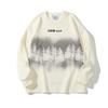 Oversized Streetwear Graphic Print Crewneck Sweatshirt Unisex Loose Fit Long Sleeve Hoodie-Free Pullover Fall