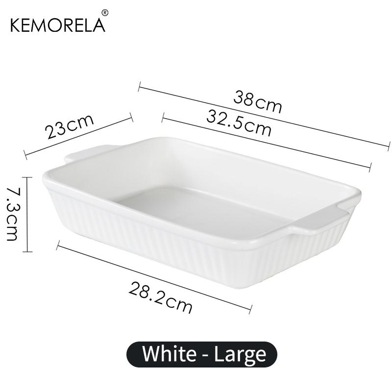 תבנית אפייה מקרמיקה, זמינה ב-3 גדלים, תבנית לזניה עמוקה לתנור, עם ידיות, בטוחה לתנור ועמידה, כלי אפייה ללזניה