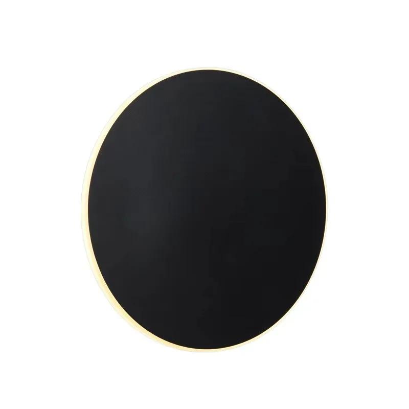 Nordic LED Wall Lamp Flicker-free Round Background Decoration Indoor Sconce for Living Room Bedroom Aisle