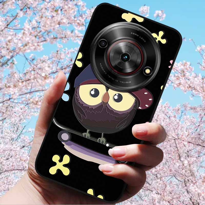 For ZTE Blade A75 5G 6.6" Cases 3D Relief Flower Soft Silicone Luxury Cover for ZTE Blade A75 5G 3D Phone Cases ZTE Blade Z2357N