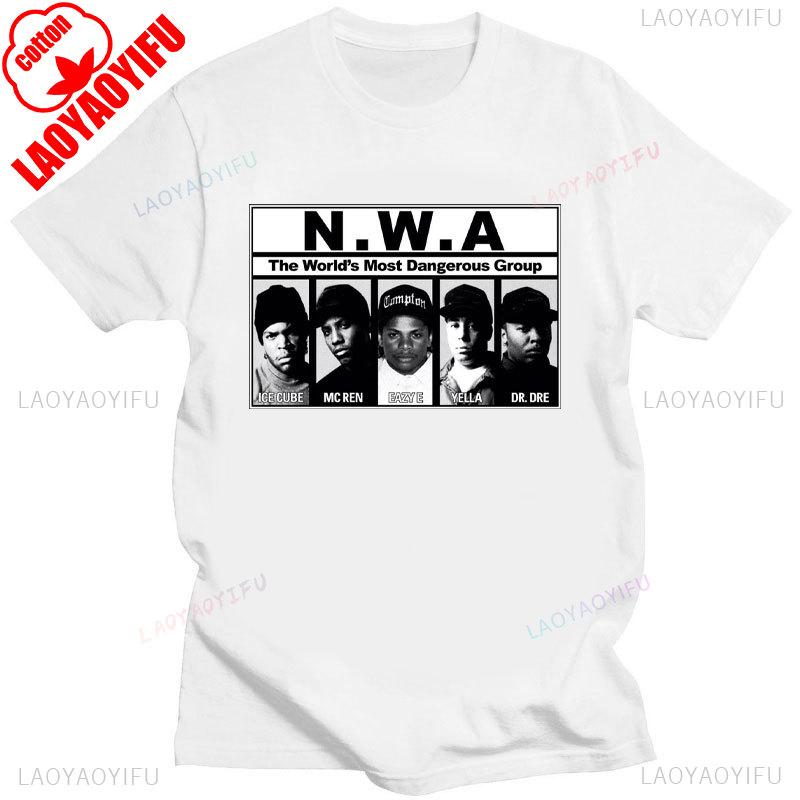 

Прямиком из КОМПТОНА Мужская модная хлопковая футболка Черная Классический постер к фильму Графическая футболка Уличная одежда Летняя мужская одежда Подарок 2XL