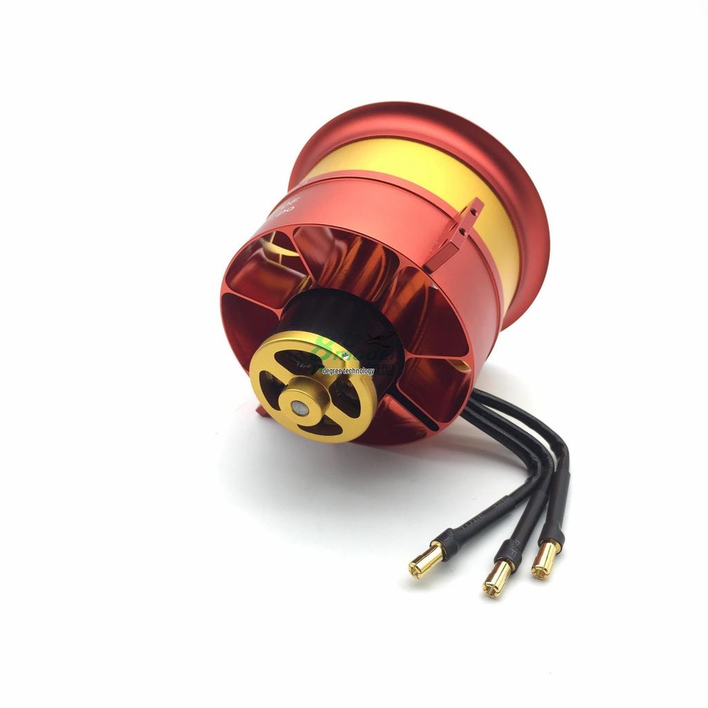 120mm All-Metal JP Ducted Fan: Forward/Reverse 12-Blade EDF Turbojet for 12S Fighter Power.