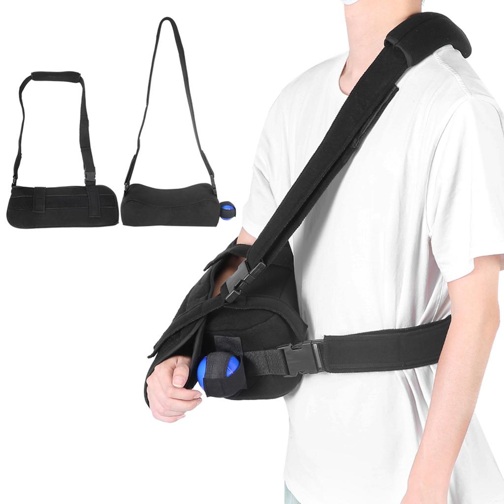 Shoulder Abduction Sling Support Strap Shoulder Immobilizer Brace for Arm Injury Black