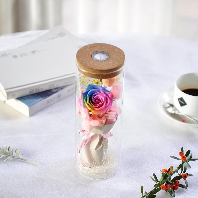 Luminous Rose LED Wishing Bottle Gift Box for Teacher's Day & Mid-Autumn Festival