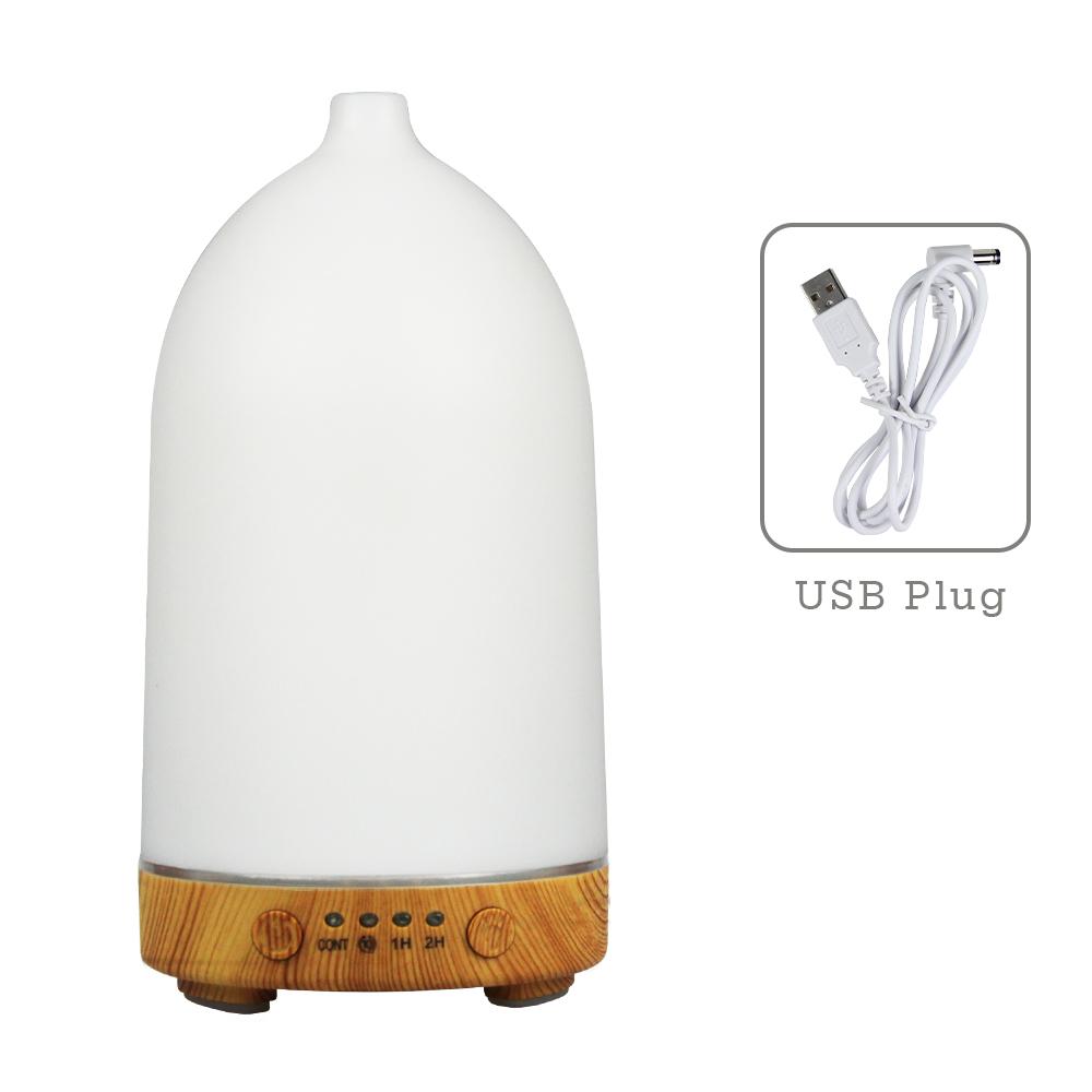 100ML Essential Oil Diffuser Desktop Ultrasonic Air Humidifier Home Fragrance Aroma Diffuser with 7 LED Color Changing Light