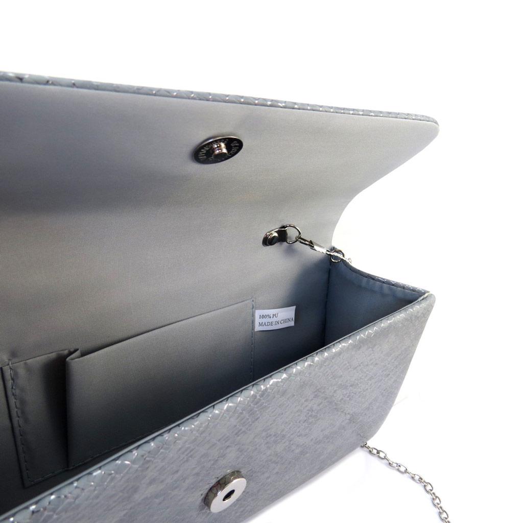 Les Trésors De Lily [P1844] - Kika Gri Portföy Çanta - 25,5x13x6 cm