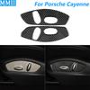 For Porsche Cayenne 958 92A 2011-2017 Carbon Fiber Seat Adjustment Button Control Panel Cover Car Accessories Decoration Sticker