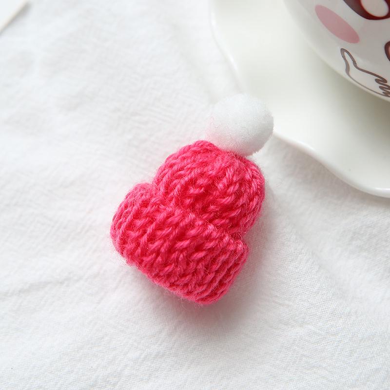 Creative Christmas Yarn Hat Hair Clip - Cute 3D Plush Accessory for Kids