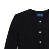 Polo Ralph Lauren Solid Color Single-Breasted Casual Long Sleeve Sweater Kids Sweater Black 313919829-002