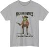 Hold On Partner Im Overstimulated TShirt Funny Cowboy Frog Meme Gift Tee Top