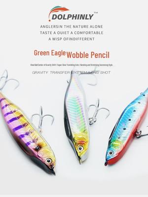 Fully Automatic Twitching Sinking Pencil Lure for Freshwater & Saltwater Fishing - Aspius and Mandarin Fish Friendly.