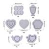 Heart Cup Resin Keychain Molds Jewelry Pendant Epoxy Resin Casting Molds Small Quicksand Mold for DIY Making Keychain