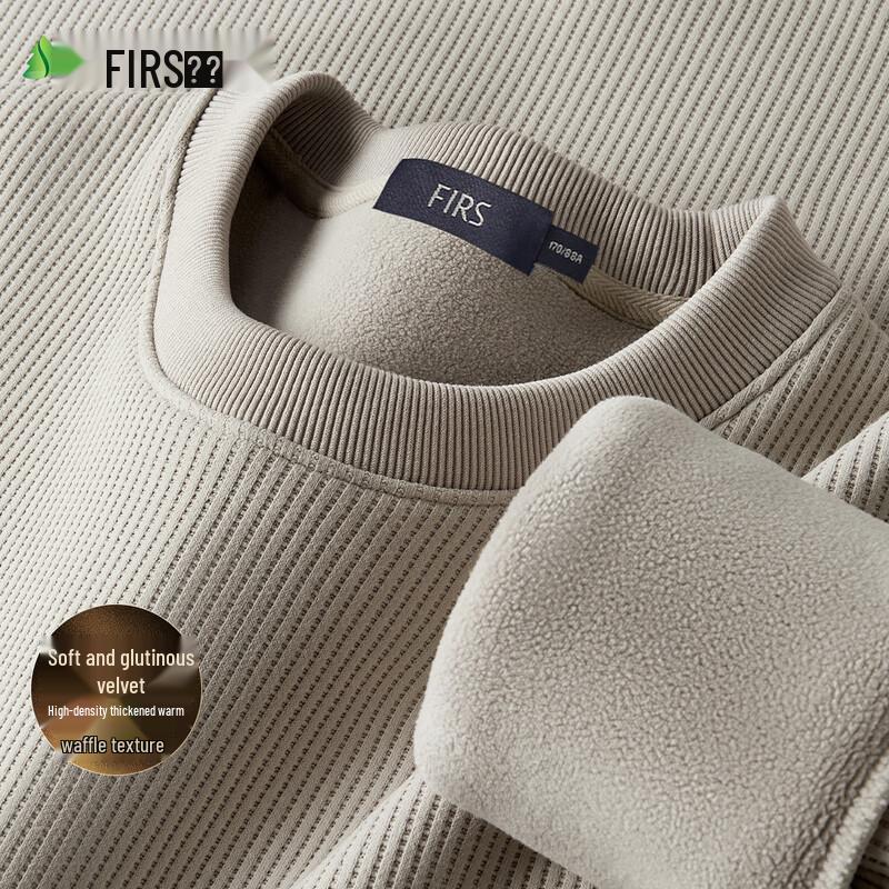 Shanshan Men s Thermal Fleece-Lined Round Neck Sweatshirt 3XL