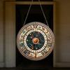 Bunter Acryl-Sonnenfänger Astrologisches Rad Tierkreiszeichen Fensterhänge-Dekoration Buntglas-Effekt Sonnenfänger-Panel für Haus Garten Dekoration