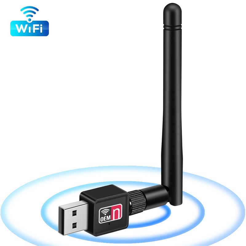 USB WiFi Mini Wireless Network Adapter with External Antenna (150 Mbps, RTL8188)