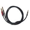 3.5mm Male Jack to 2x6.35mm Male Adapter Cable 3.5 to 6.35 mm TRS Mono Male Audio Aux Socket Converter Cord Wire