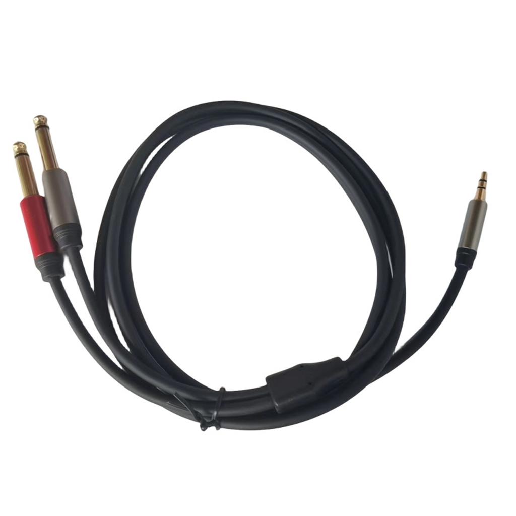 3.5mm Male Jack to 2x6.35mm Male Adapter Cable 3.5 to 6.35 mm TRS Mono Male Audio Aux Socket Converter Cord Wire