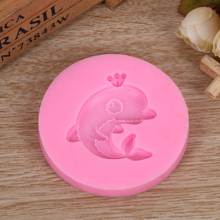 Handmade soap mold cartoon dolphin cake mold silicone cake mold